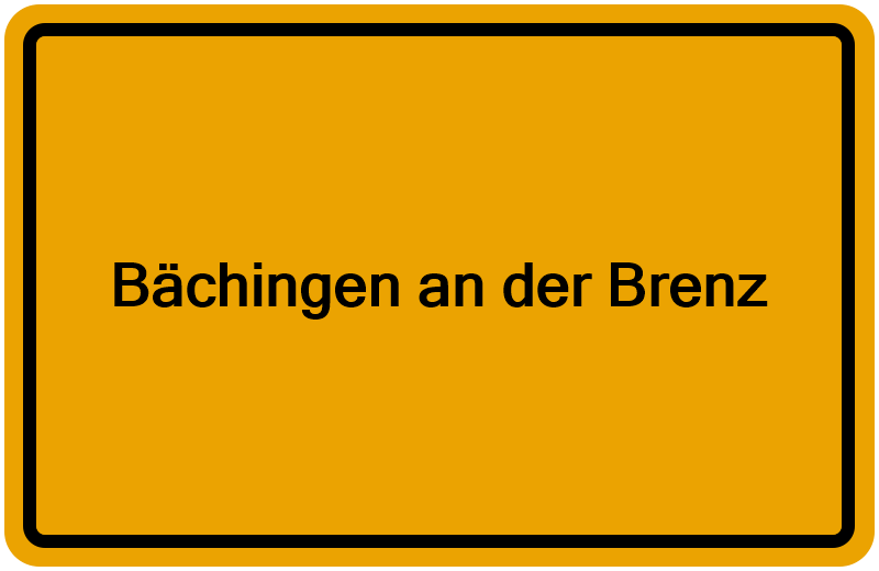 Handelsregister Bächingen an der Brenz